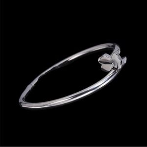 Bear Silver Nail Design Bracelet